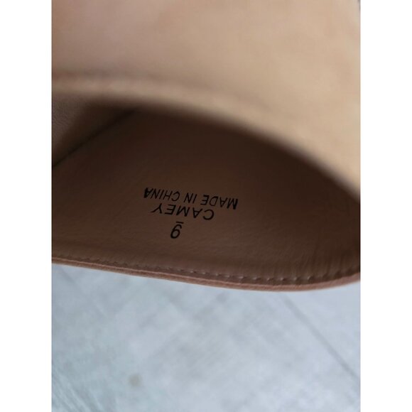 Catherine Malandrino Tan Wedge Slide Sandals Size 9 - Picture 6 of 6